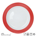 27cm Ceramic Dinner Plate with Decal Printing